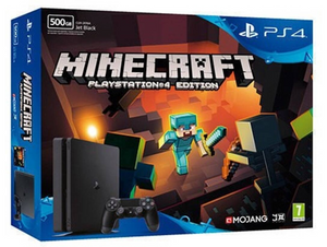 PS4 Slim-Konsole + Minecraft (500 GB)