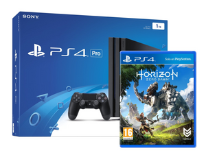 PS4 PRO 1 TB-Konsole + PS4 Horizon Zero Dawn-Spiel