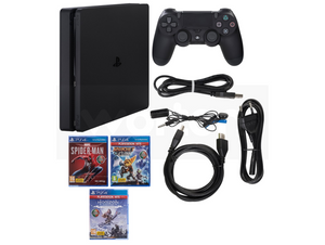 Konsole PS4 Slim + Horizon Zero Dawn + Ratchet & Clank + Spider-Man (500 GB)