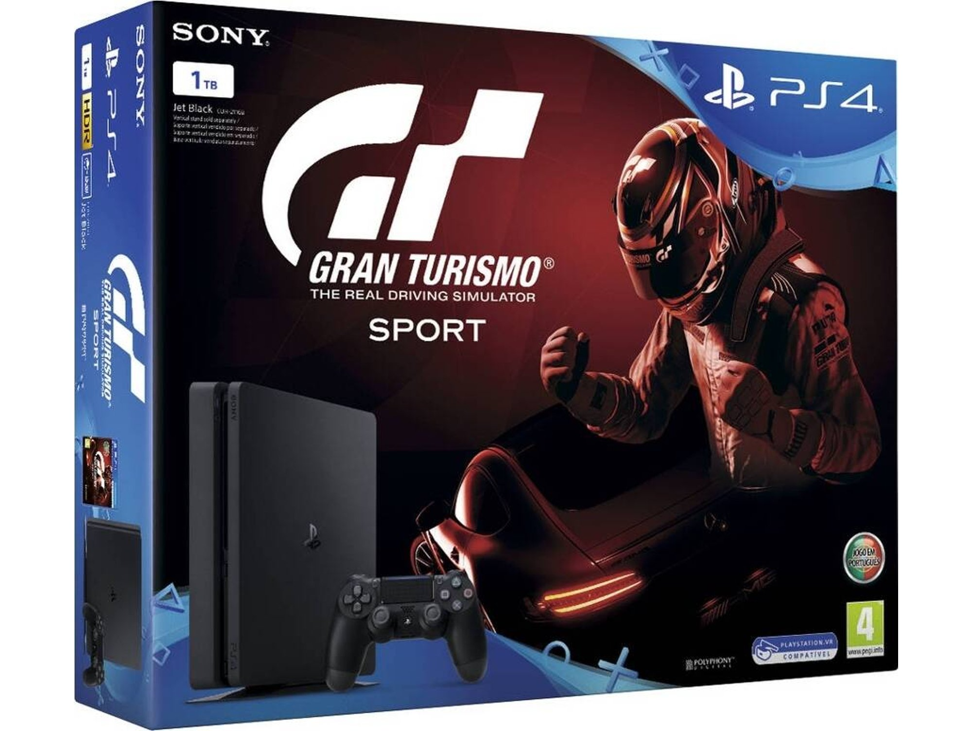 PS4 1TB SCHWARZ E + GT SPORT